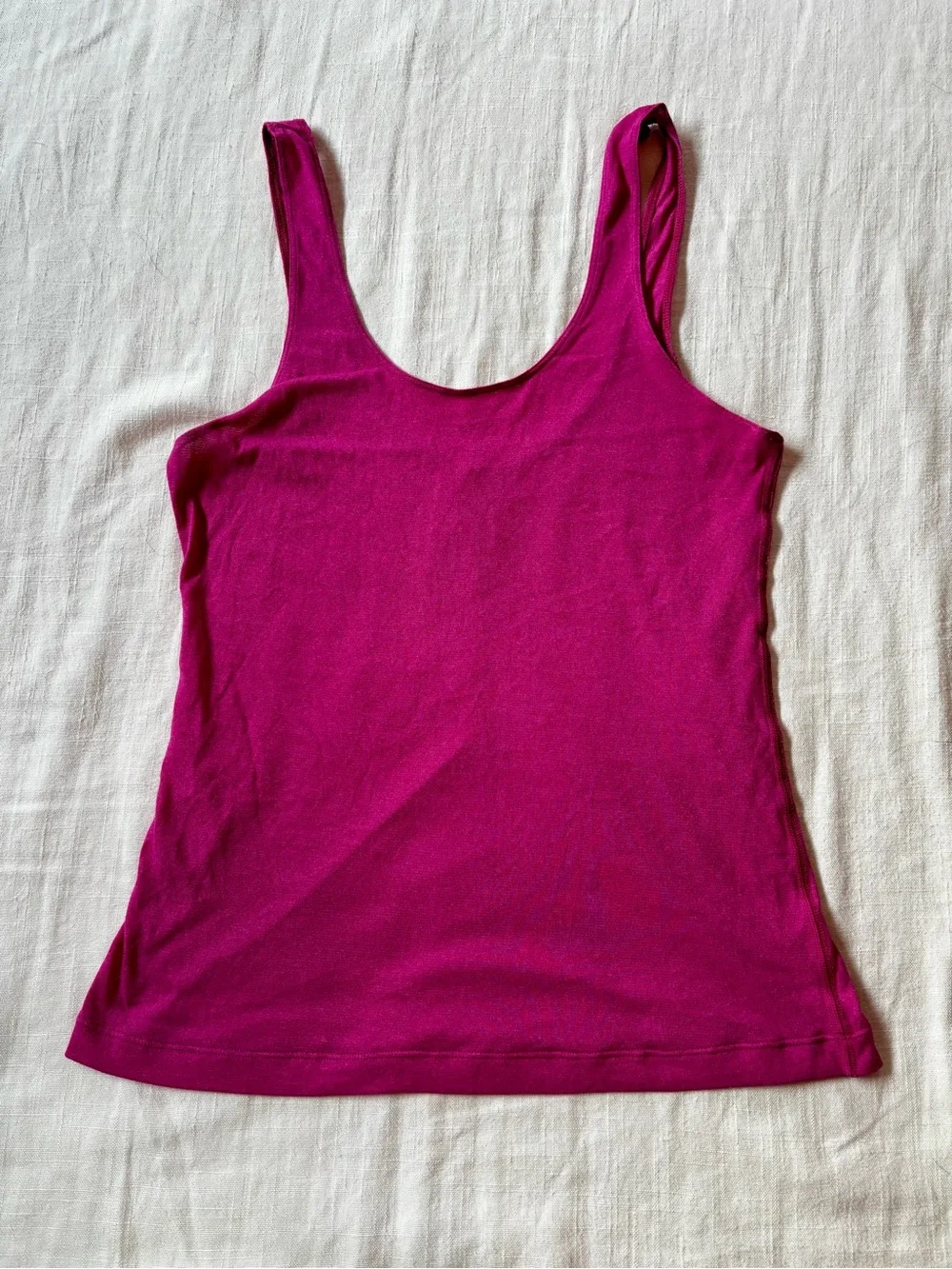 LULULEMON 10 Daily Straight Strap Scoop Neck Tank Top Yoga Workout Shirt - Pink
